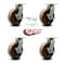 Service Caster 8'' Heavy Duty High Temp Phenolic Caster Set 4 Brakes 2 Swivel Locks, 4PK CRAN-KP92S830-PHRHT-SLB-BSL-2-SLB-2 - alternate 4